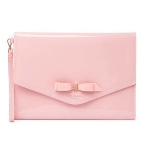 New Ted Baker London Cersei Pink Envelope Clutch